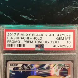 Pokemon Jirachi XY67A Alternate Art Promo Holo PSA 10 2017 English TCG - Image 3
