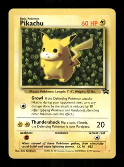 Pokemon Pikachu (1) Promo WoTC Promo 01/53 LP - Image 1