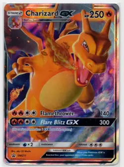 Pokemon TCG Charizard GX - SM211 - SM Black Star Promo Holo NM - Image 1