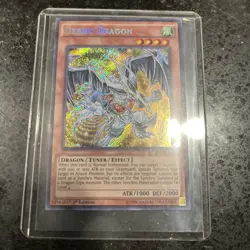 Yugioh Debris Dragon LC5D-EN009 - Secret Rare 1st Ed Ships Same Day - Image 1