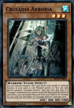 Crusadia Arboria - Super Rare 1st Edition MP19-EN078 - LP - YuGiOh - Image 1
