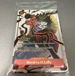 One Piece TCG 3rd Anniversary Winner Pack Complete ENG Monkey.D.Luffy ST01-012 - Image 1