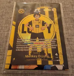 One Piece x BVB Borussia Dortmund Promo Karte Monkey D. Luffy ST13-003 Sealed !! - Image 5