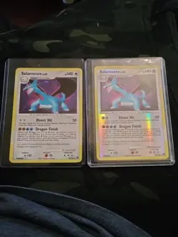 Pokemon Salamence LV. 6218/132 Secret Wonders Reverse Holo and Holo Card Set - Image 1