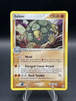 Pokemon Card Rare Golem 6/92 Holo Legend Maker 2006 MP - Image 1