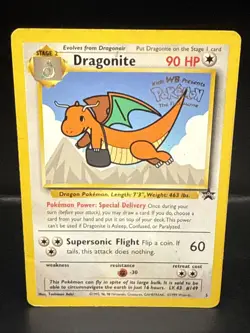 Pokemon TCG Dragonite #5 Black Star Promo, WB the First Movie, Stamped Card H - Image 1