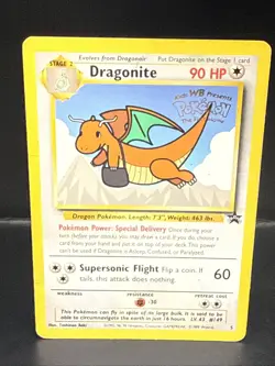 Pokemon TCG Dragonite #5 Black Star Promo, WB the First Movie, Stamped Card H - Image 2