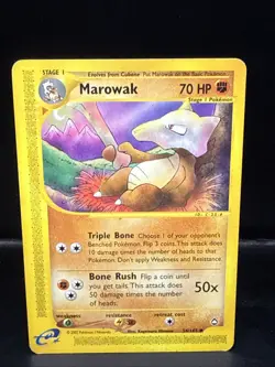 Pokemon TCG Card - Marowak 54/147 Aquapolis Uncommon Vintage E-Reader - Image 1