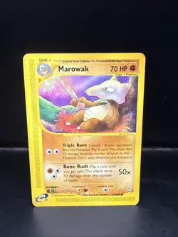 Pokemon TCG Card - Marowak 54/147 Aquapolis Uncommon Vintage E-Reader - Image 3