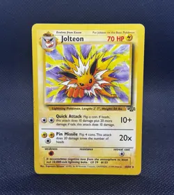 Pokemon Jolteon TCG Jungle Card 20/64 Regular Rare Non-Holo - Image 1