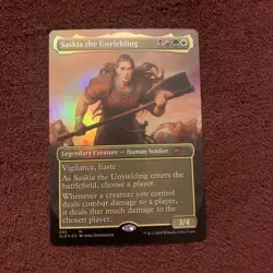 Saskia The Unyielding #55 (Foil) Secret Lair Drop Magic: The Gathering Card NM - Image 1