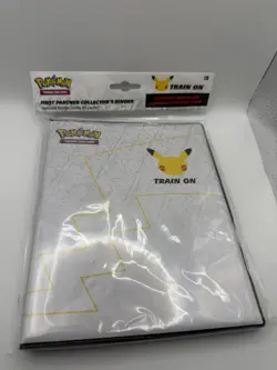 Pokemon 25th Anniversary First Partner Collector's Binder Jumbo Cards + Pikachu - Image 1