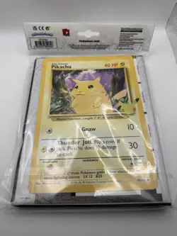 Pokemon 25th Anniversary First Partner Collector's Binder Jumbo Cards + Pikachu - Image 2