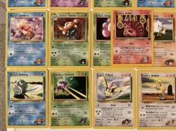 Vintage Pokemon Gym Heroes Card Lot of 19 Various sets Neo 1999 WOTC NM/LP Rares - Image 5
