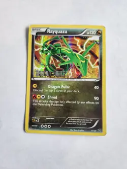 Rayquaza Pokemon Card 11/20 Stamped Dragon Vault Holo LP - Image 1