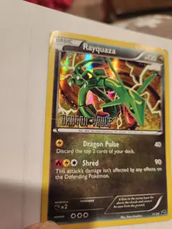 Rayquaza Pokemon Card 11/20 Stamped Dragon Vault Holo LP - Image 5