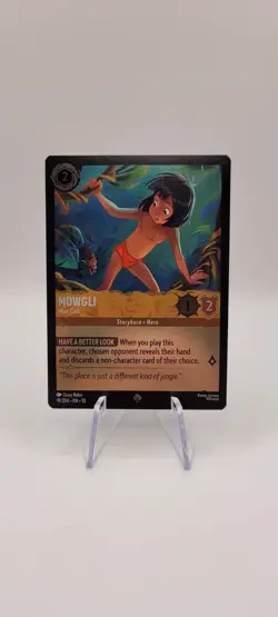 Disney Lorcana TCG: Mowgli - Man Cub - 19/204 FOIL NM Card -Super Rare - Image 1