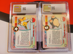 Topps Pokemon Cards Graded Eevee & Snorlax CGC 7 Blue Label - Image 2