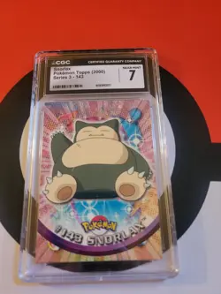 Topps Pokemon Cards Graded Eevee & Snorlax CGC 7 Blue Label - Image 3