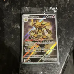 Pokemon TCG Alakazam Pokemon Center Stamped Promo Card Sealed - Image 1
