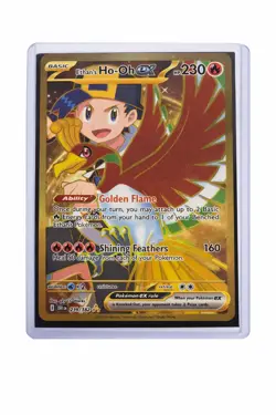 Pokemon TCG Ethan's Ho-Oh EX 239/182 Sv10: Destined Rivals Holo Hyper Rare Card - Image 1