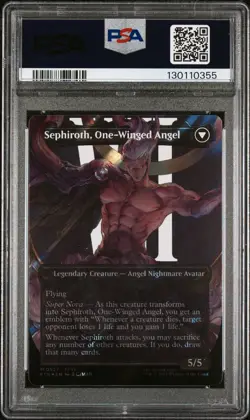 2025 MTG FINAL FANTASY SURGE FOIL #0527 SEPHIROTH, FABLED SOLDIER PSA 10 - Image 2