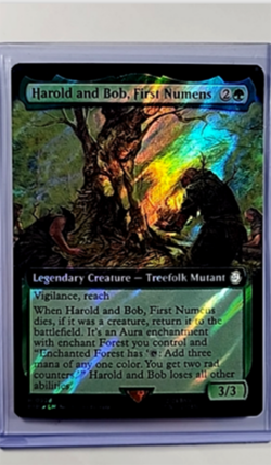 MTG Magic The Gathering Fallout Ext Art Surge Foil Harold and Bob First Numens - Image 1