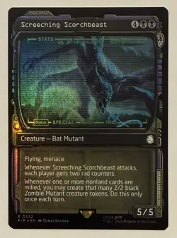 Screeching Scorchbeast Showcase Foil - Universes Beyond: Fallout MTG - Image 1