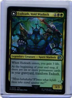Exdeath, Void Warlock #220 (Foil) (NM) Final Fantasy FIN Magic MTG - Image 1