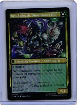 Exdeath, Void Warlock #220 (Foil) (NM) Final Fantasy FIN Magic MTG - Image 2