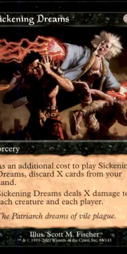 Sickening Dreams LP Light Play Graveborn Deck MTG [8142] - Image 1