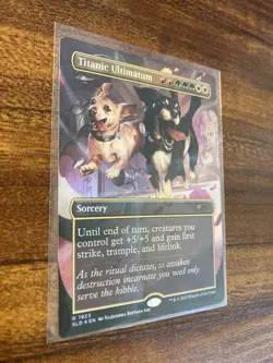 MTG✨TITANIC ULTIMATUM FOIL Set✨SLD Dogs/Cats Are Better Than Cats/Dogs MINT Rare - Image 5