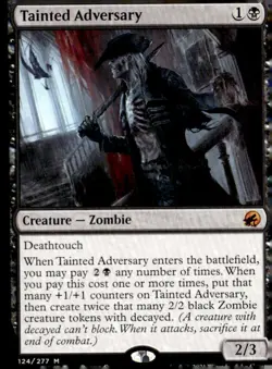 Innistrad: Midnight Hunt #124 Tainted Adversary - Image 1