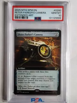 Peter Parker's Camera 0280 (Extended Art) Marvel's Spider-Man Regular PSA 10 - Image 1