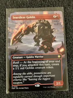 Magic The Gathering MTG - Searslicer Goblin (Borderless) - FDN - Image 1