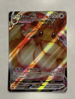 Pokemon TCG Eevee VMAX SWSH087 Shining Fates Promo Card (NM Condition) - Image 1