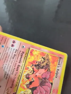 Brock’s Vulpix 37/132 Gold W Stamp Gym Challenge Pokemon TCG MP - Image 4