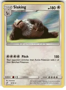 Slaking 18/18 Detective Pikachu Holo-Vintage-Pokemon TCG- - Image 1