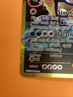 Gyarados EX 123/122 Secret Rare Full Art 2016 Pokemon XY Breakpoint NM - Image 4