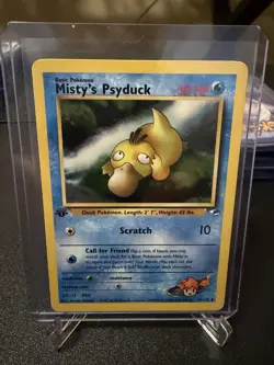 2000 Pokemon 1st Edition Gym Heroes Misty's Psyduck | Pack Fresh - Image 1