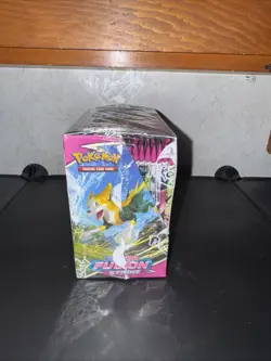 Pokemon TCG Sword Shield Fusion Strike Booster Box Factory Seal - Image 2