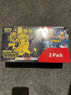 Pokemon TCG Surging Sparks Costco ETB & Booster Bundle Sealed New - Image 1