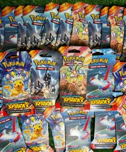 Pokemon Surging Sparks Sleeved Booster Pack Lot (38 Packs) - Image 2