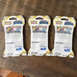 Pokemon 3X SILVER TEMPEST SLEEVED BOOSTER PACK-3 Different Art Work with Lugia - Image 2