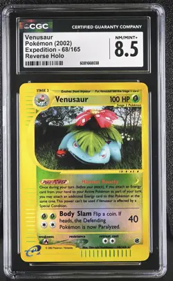 Pokemon CGC 8.5 Venusaur 2002 Expedition 68/165 - Image 1