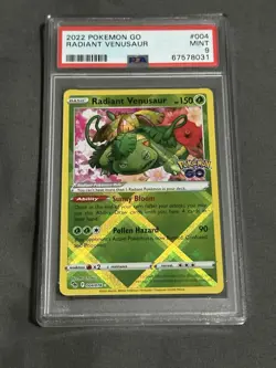 2022 Pokemon Go 004 Radiant Venusaur PSA 9 - Image 2