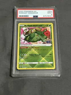 2022 Pokemon Go 004 Radiant Venusaur PSA 9 - Image 4
