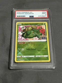 2022 Pokemon Go 004 Radiant Venusaur PSA 9 - Image 5