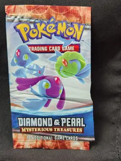 EMPTY - Pokemon - Diamond & Pearl - Mysterious Treasures - Pack Wrapper - Image 1