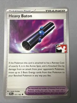 Pokemon TCG * SV Temporal Force * 151/162 Heavy Baton Uncommon STAMP PRIZE PK - Image 1